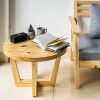 bàn trà gỗ tròn decor đẹp