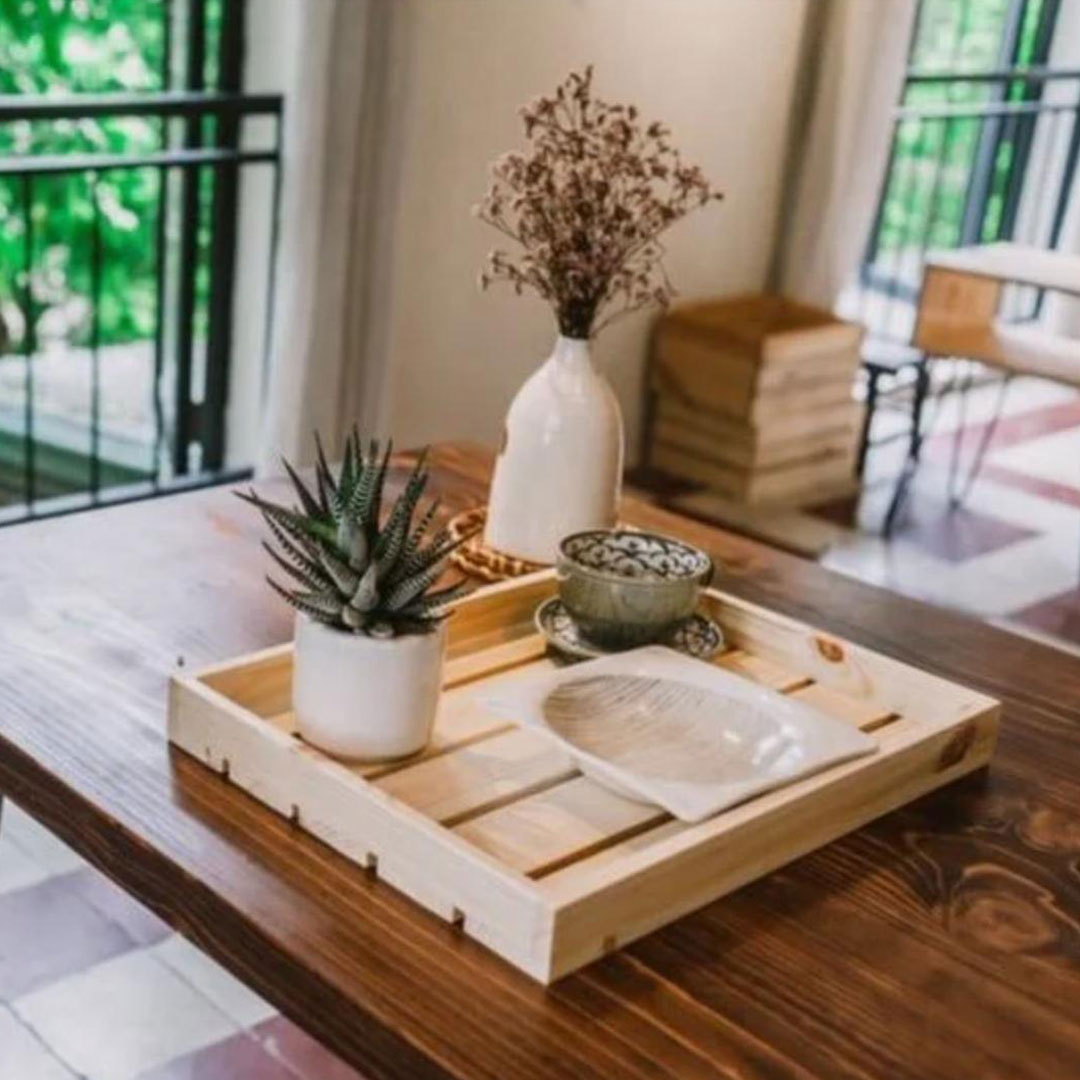 Khay gỗ decor đa năng tiện lợi
