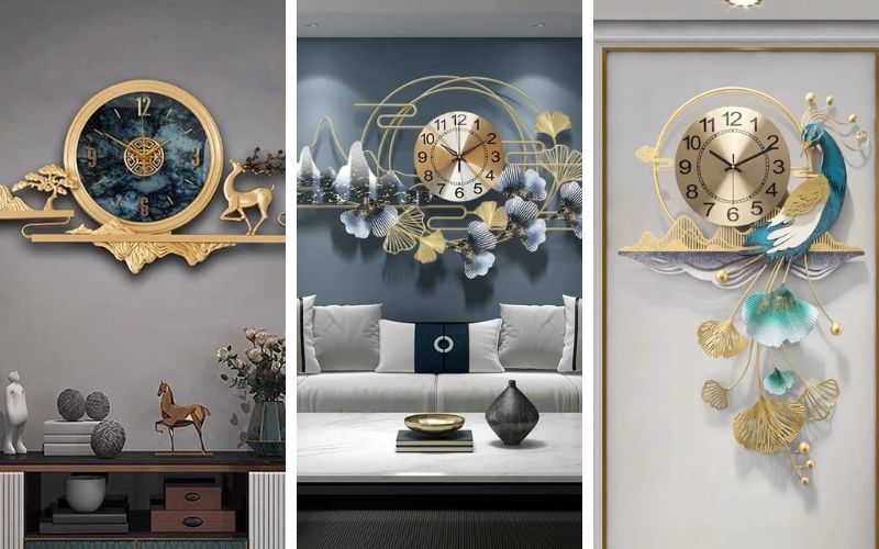 5 Cách “hô biến” không gian sống trở nghệ thuật với đồng hồ decor